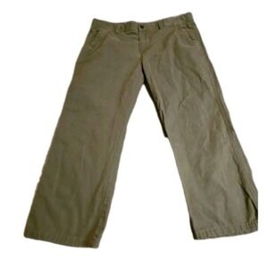 Weatherproof Pants Men's 40x30 Sage Green Canvas Utility Cargo Zipper Pocket EUC